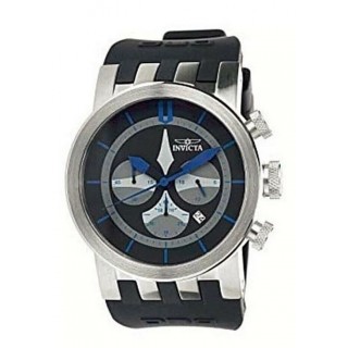Invicta Men Aviator 46mm DNA Quartz Chronograph Silicone Strap Watch 