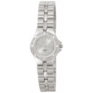 Invicta Women's 0132 Wildflower Quartz 3 Hand Silver Dial Watch