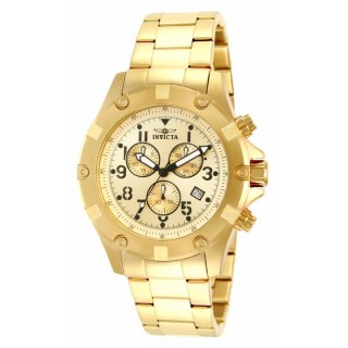 Invicta Men's 13619 Specialty Quartz Chronograph Gold Dial Watch