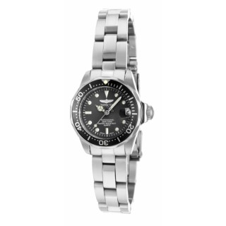 Invicta Women's 14984 Pro Diver Quartz 3 Hand Charcoal Dial Watch