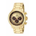 Invicta Men's 15064 Vintage Quartz Chronograph Brown, Ivory Dial Watch
