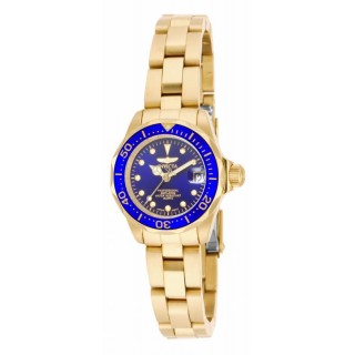 Invicta Women's 17036 Pro Diver Quartz 3 Hand Blue Dial Watch