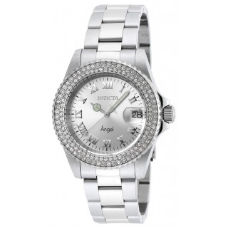 Invicta Women's 20213 Angel Quartz 3 Hand Silver Dial Watch