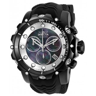 Invicta Men's 20399 Venom Quartz Chronograph Black, Silver Dial Watch