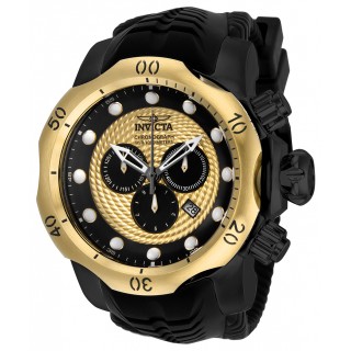 Invicta Men's 20444 Venom Quartz Chronograph Gold, Black Dial Watch