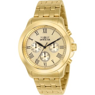 Invicta Men's 21658 Specialty Quartz Chronograph Gold Dial Watch