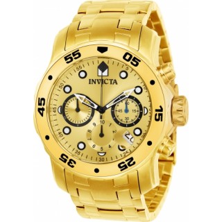 Invicta Men's Pro Diver 21924 Quartz Multifunction Gold Dial Watch