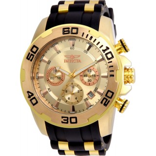 Invicta Men's Pro Diver 22342 Quartz Chronograph Gold Dial Watch