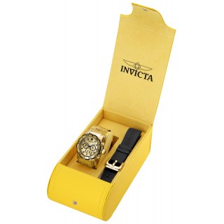 Invicta Men's 23670 Pro Diver Quartz Chronograph Gold Dial Watch