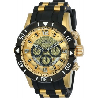 Invicta Men's 23700 Pro Diver Quartz Chronograph Gold Dial Watch