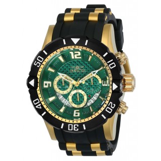 Invicta Men's 23703 Pro Diver Quartz Chronograph Green Dial Watch