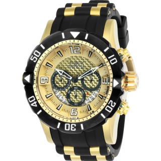 Invicta Men's 23705 Pro Diver Quartz Chronograph Gold Dial Watch