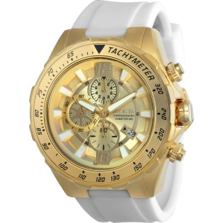 Invicta Men's 24578 Aviator Quartz Multifunction Gold Dial Watch