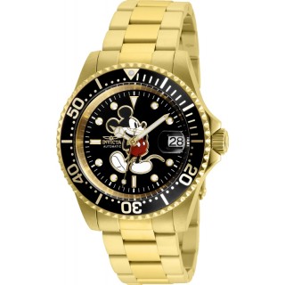Invicta Men's 25107 Disney  Automatic 3 Hand Black Dial Watch