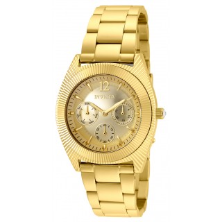 Invicta Women's 25248 Angel Quartz Chronograph Gold Dial Watch