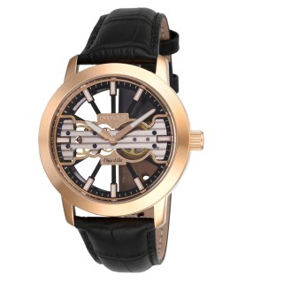 Invicta Men's 25267 Objet D Art Mechanical 2 Hand Black, Rose Gold Dial Watch