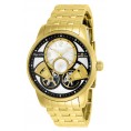 Invicta Men's 25579 Objet D Art Automatic Multifunction Silver, Black Dial Watch