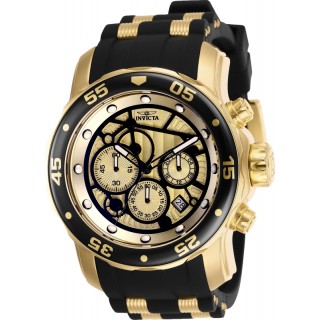 Invicta Men's 25709 Pro Diver Quartz Multifunction Gold Dial Watch