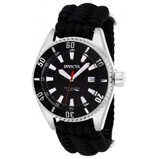 Invicta Men's 26024 Pro Diver Automatic 3 Hand Black Dial Watch