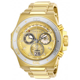 Invicta Men's 26053 Akula Quartz Chronograph Gold Dial Watch