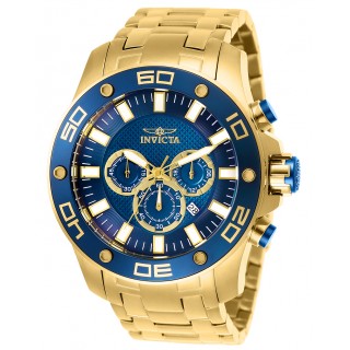 Invicta Men's 26078 Pro Diver Quartz Chronograph Blue Dial Watch