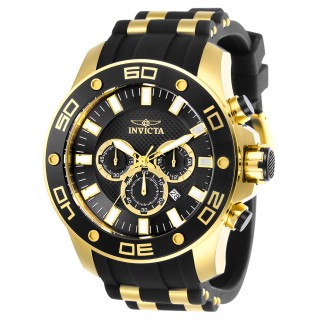 Invicta Men's 26086 Pro Diver Quartz Chronograph Black Dial Watch