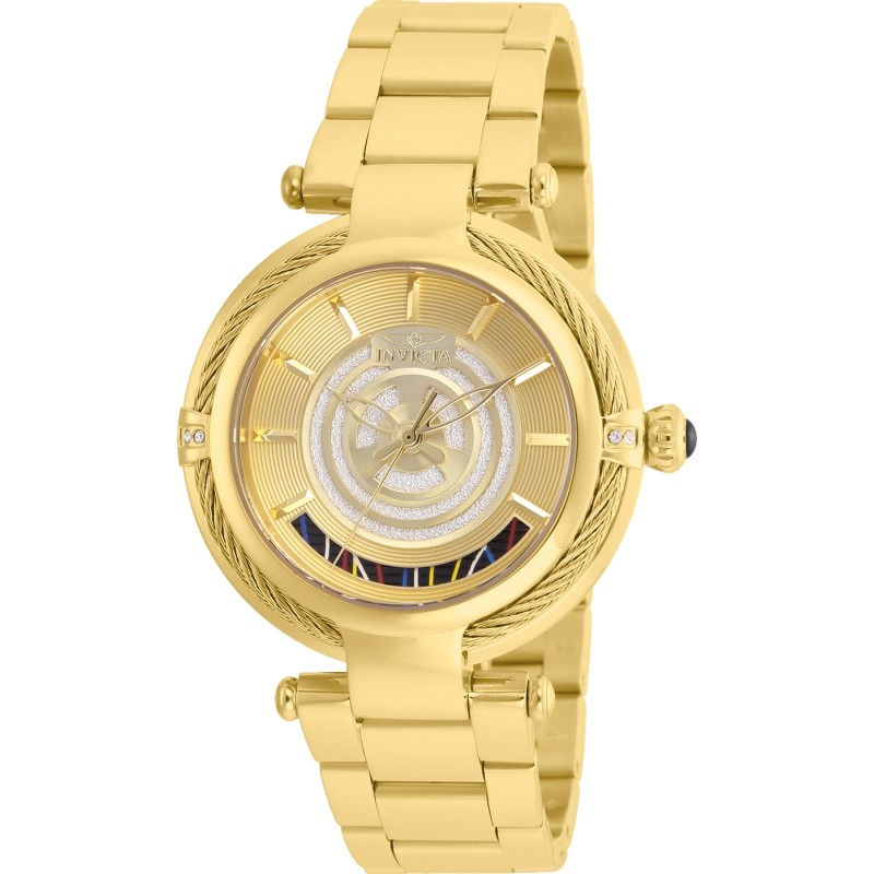 Invicta Women's 26233 Star Wars Quartz Multifunction Gold Dial Watch
