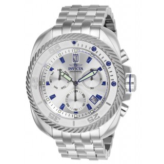 Invicta Men's 26419 Jason Taylor Quartz Multifunction Antique Silver Dial Watch