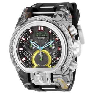 Invicta Men's 26443 Reserve Quartz 3 Hand Black Dial Watch