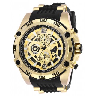 Invicta Men's 26781 Marvel Quartz Chronograph Black Dial Watch