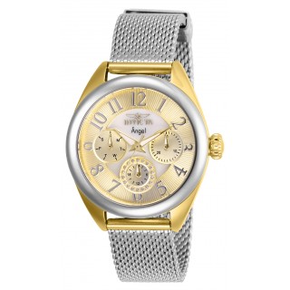 Invicta Women's 27452 Angel Quartz Chronograph Gold, White Dial Watch