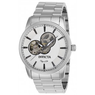 Invicta Men's 27560 Objet D Art Automatic 3 Hand Silver Dial Watch