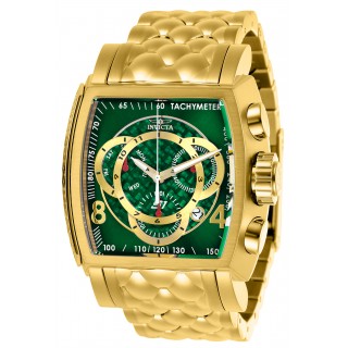 Invicta Men's 27958 S1 Rally Quartz Multifunction Green, Gold Dial Watch