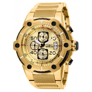 Invicta Men's 28026 Bolt Quartz Multifunction Gold Dial Watch