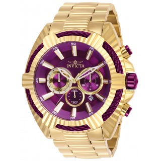 Invicta Men's 28044 Bolt Quartz Chronograph Gold, Red Dial Watch
