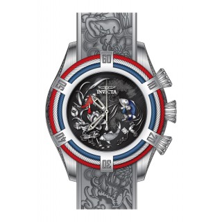 Invicta Men's 28209 Bolt Quartz 3 Hand Black, Blue, Red Dial Watch