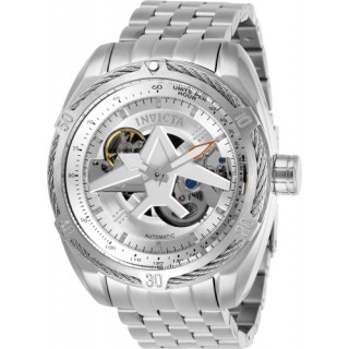Invicta Men's 28213 Aviator Automatic 3 Hand Silver Dial Watch