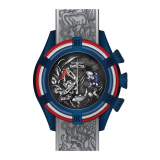 Invicta Men's 28219 Bolt Quartz 3 Hand Black, Blue, Red Dial Watch