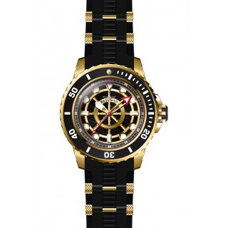 Invicta Men's 28314 Pro Diver Automatic 3 Hand Black, Gold Dial Watch