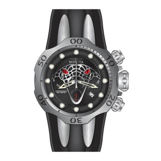 Invicta Men's 28382 Venom Quartz Chronograph Black, Silver Dial Watch