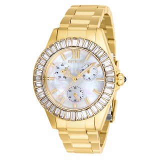 Invicta Women's 28452 Angel Quartz 3 Hand White Dial Watch