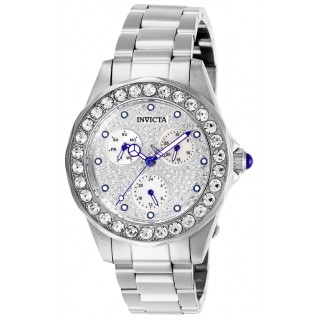 Invicta Women's 28457 Angel Quartz Chronograph Pave, White Dial Watch