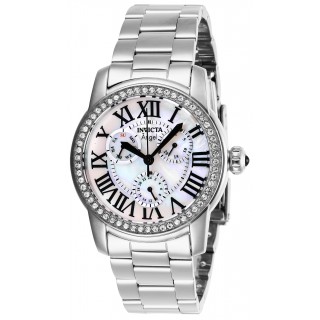 Invicta Women's 28470 Angel Quartz Chronograph White Dial Watch