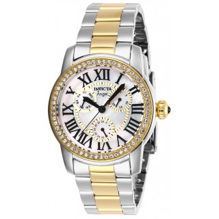 Invicta Women's 28471 Angel Quartz Chronograph White Dial Watch