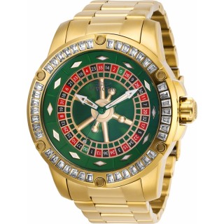 Invicta Men's 28713 Specialty Automatic 3 Hand Black, Red, Green, Gold Dial Watch