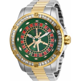 Invicta Men's 28716 Specialty Automatic 3 Hand Black, Red, Green, Gold Dial Watch