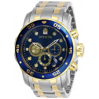 Invicta Men's 28718 Pro Diver Quartz Chronograph Blue Dial Watch