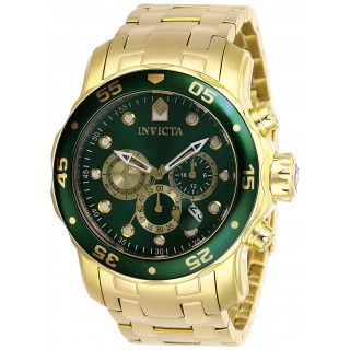 Invicta Men's 28719 Pro Diver Quartz Chronograph Green Dial Watch