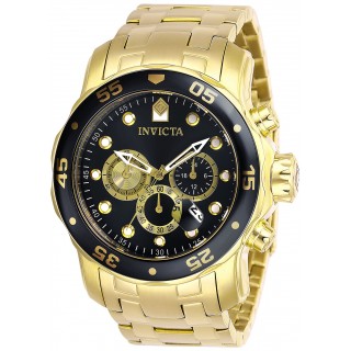 Invicta Men's 28720 Pro Diver Quartz Chronograph Black Dial Watch