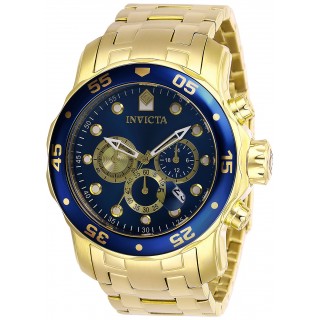 Invicta Men's 28721 Pro Diver Quartz Chronograph Blue Dial Watch